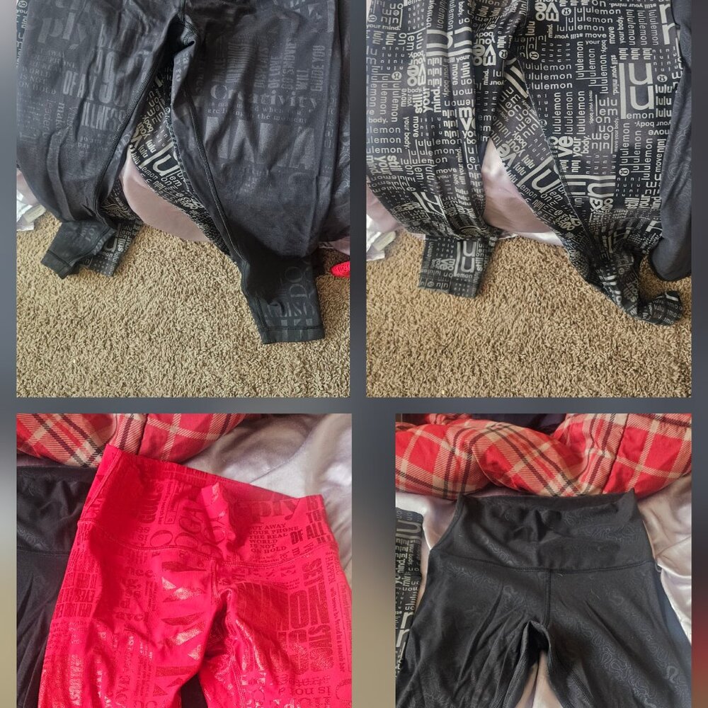 Size 6. Lululemon logo leggings